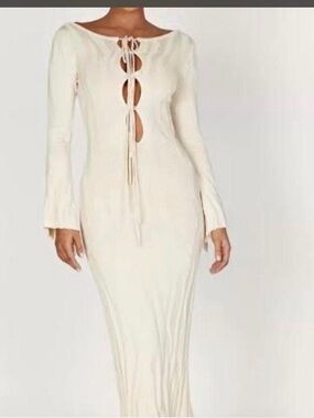 Meshki Meshki Brinley long sleeve knit Maxi dress C1-8